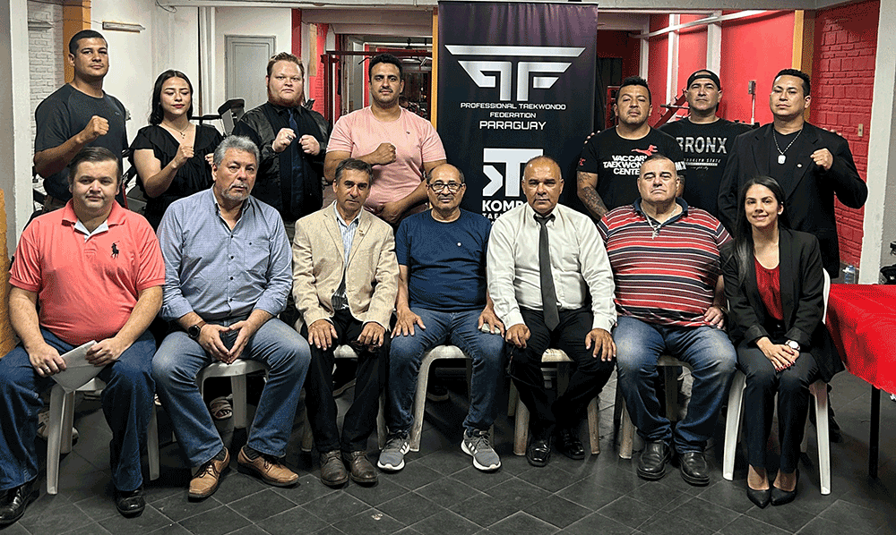 César Cáceres es el nuevo presidente de Kombat Taekwondo y la PTF en Paraguay