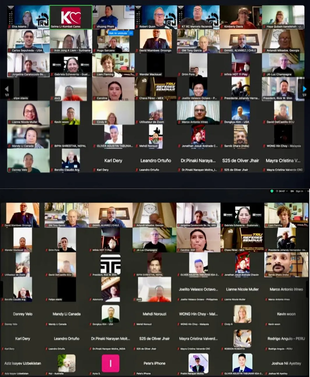 Éxito rotundo del primer seminario internacional de la Taekwondo Referee Union (TRU)